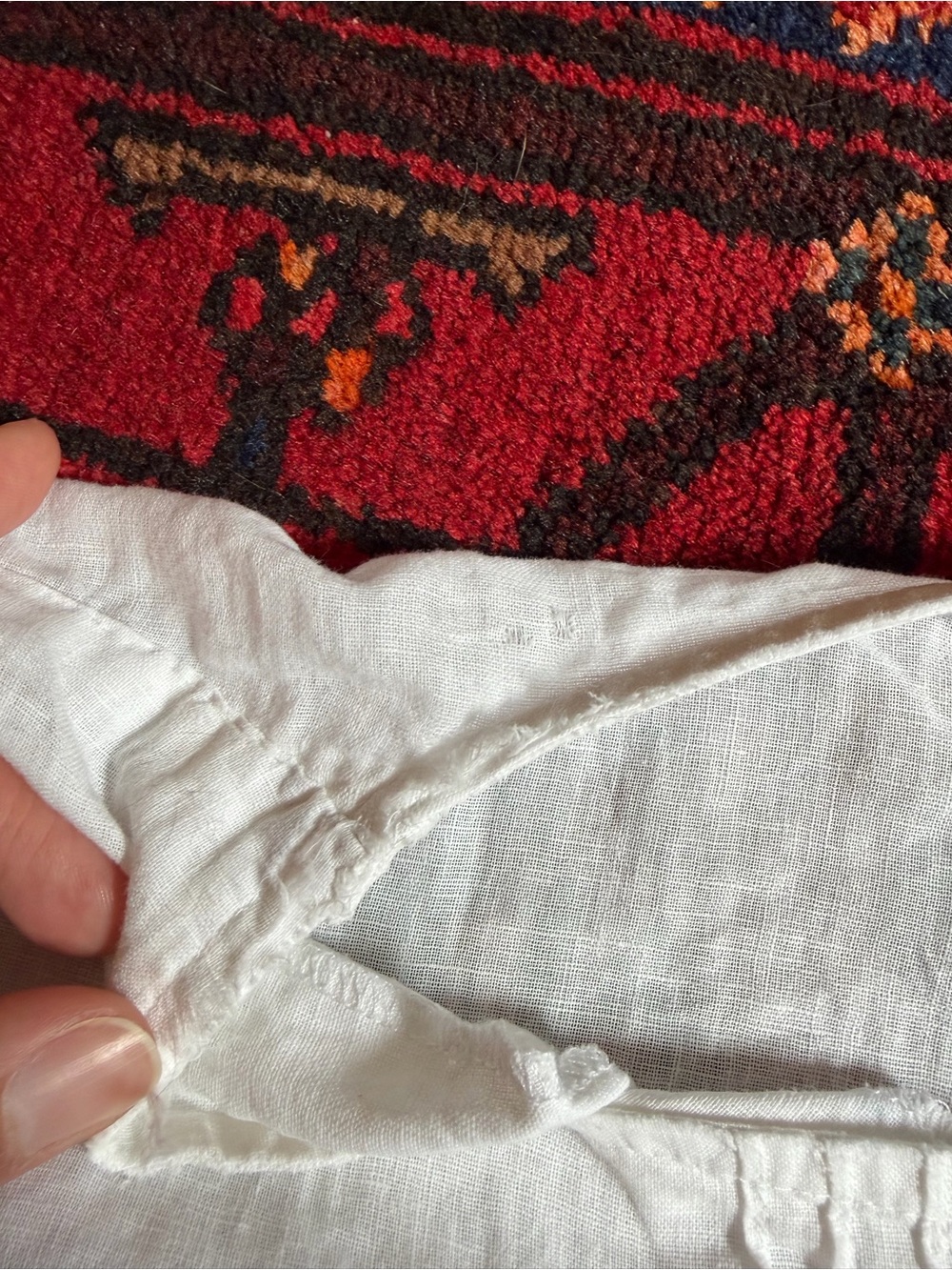 Vintage 100% Cotton Embroidered Blouse - Picture 11 of 16